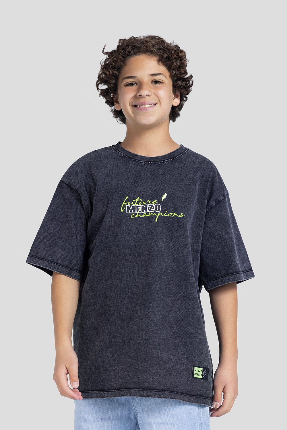 Crew Neck Over Size Printed T-Shirt