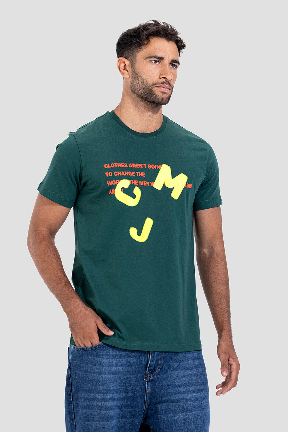 Crew Neck Printed T-Shirt