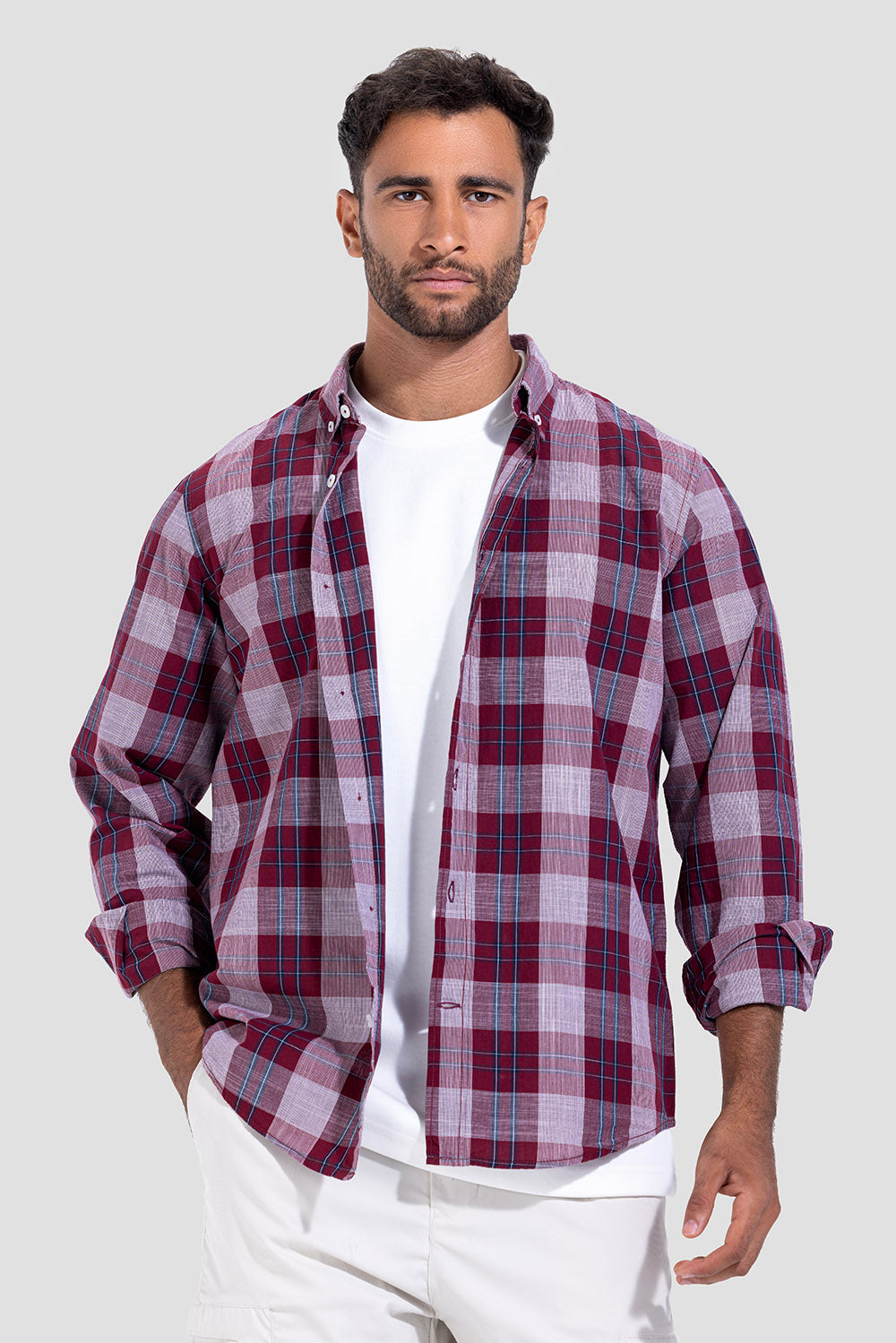Slim Fit Checked Shirt