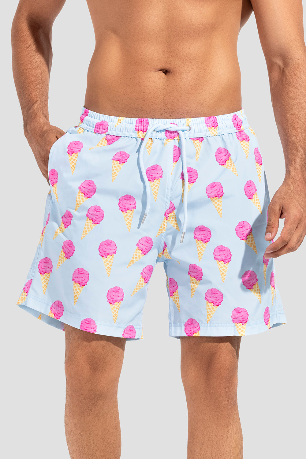Orange Slim Fit Swimming short