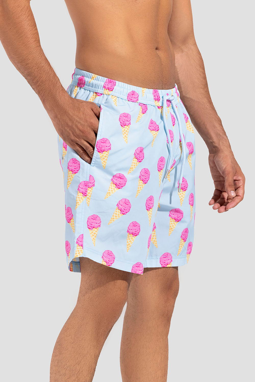 Orange Slim Fit Swimming short