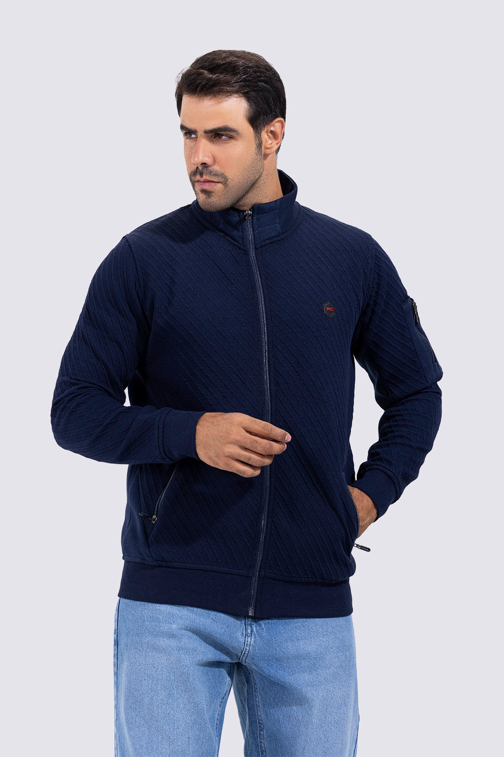 FULL ZIPPER  HOODED SWEATSHIRT