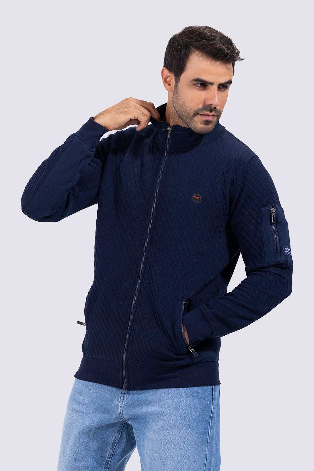 FULL ZIPPER  HOODED SWEATSHIRT