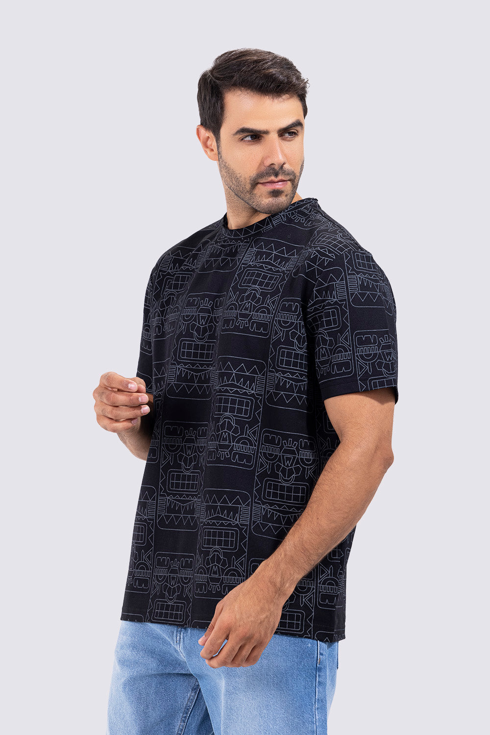 Crew Neck Printed T-shirt