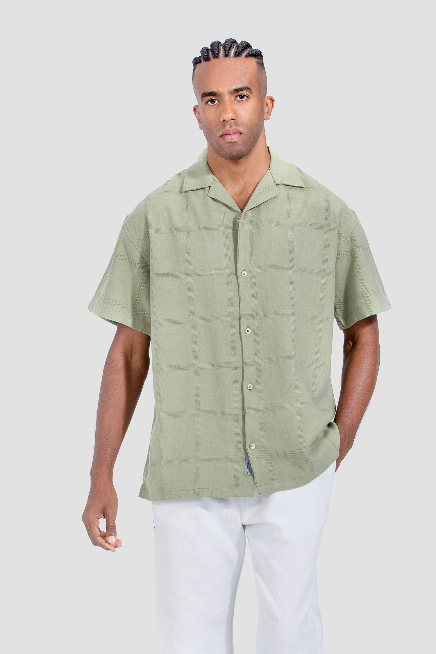 Slim Fit Checked Over Size Shirt