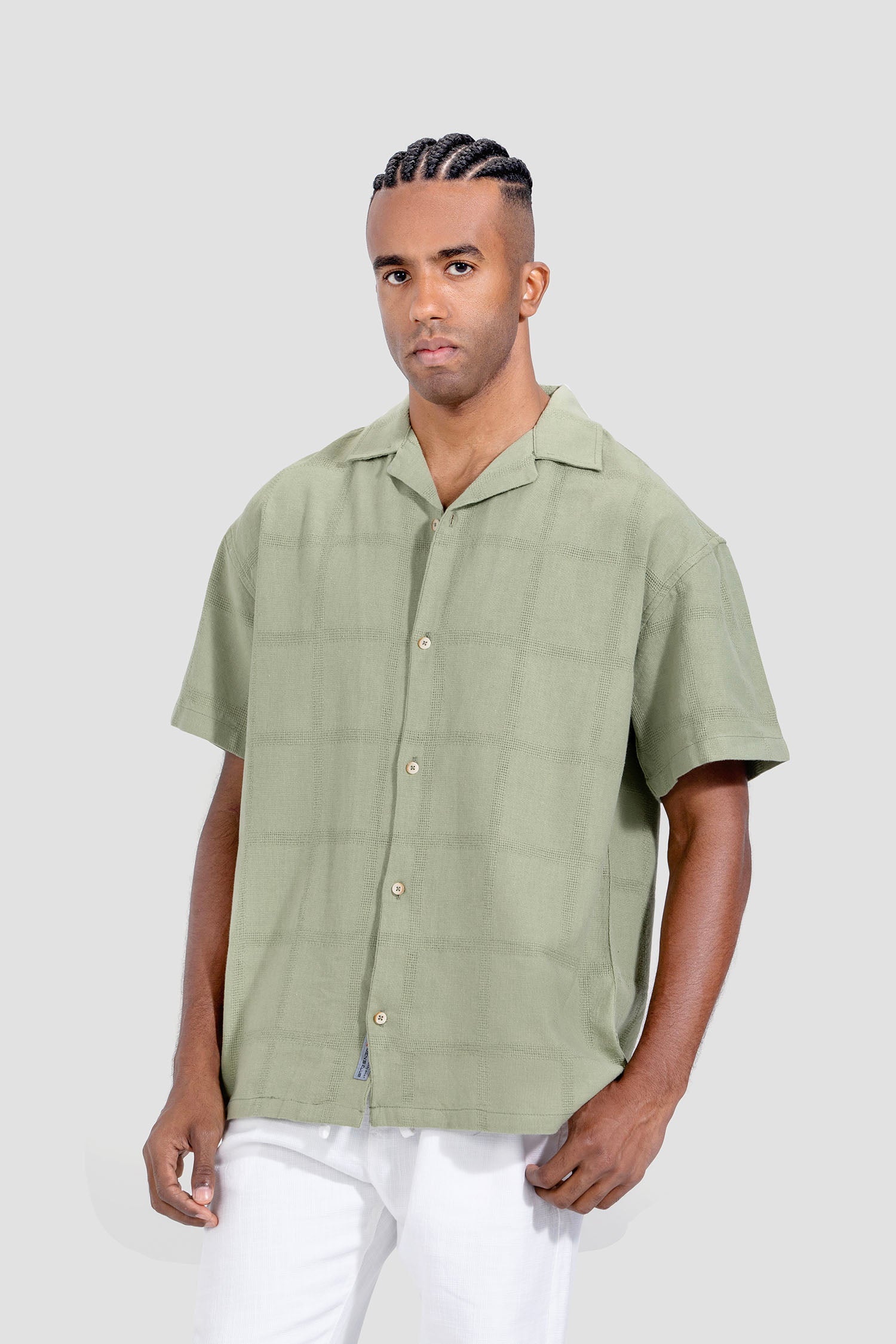 Slim Fit Checked Over Size Shirt
