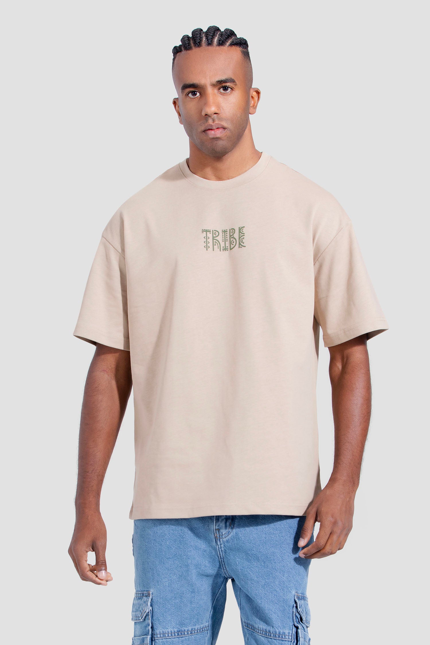 Black Printed Crew Neck T-Shirt