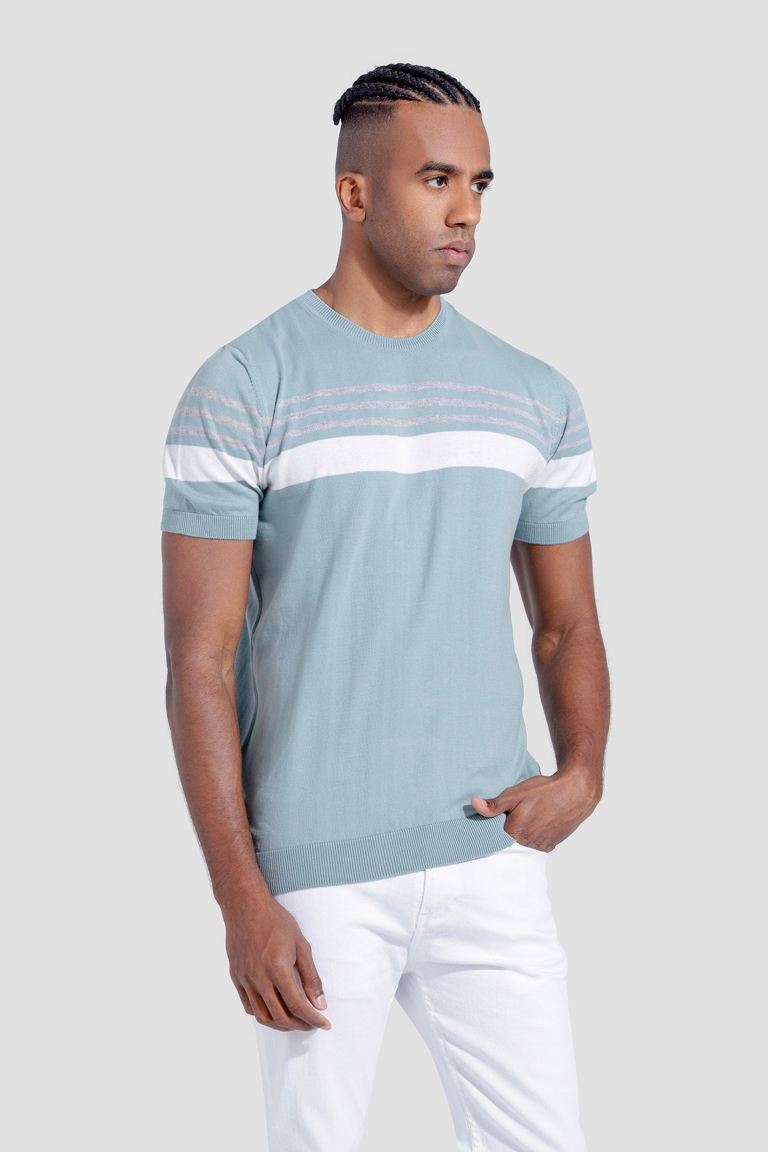 Crew Neck Kintted T-shirt