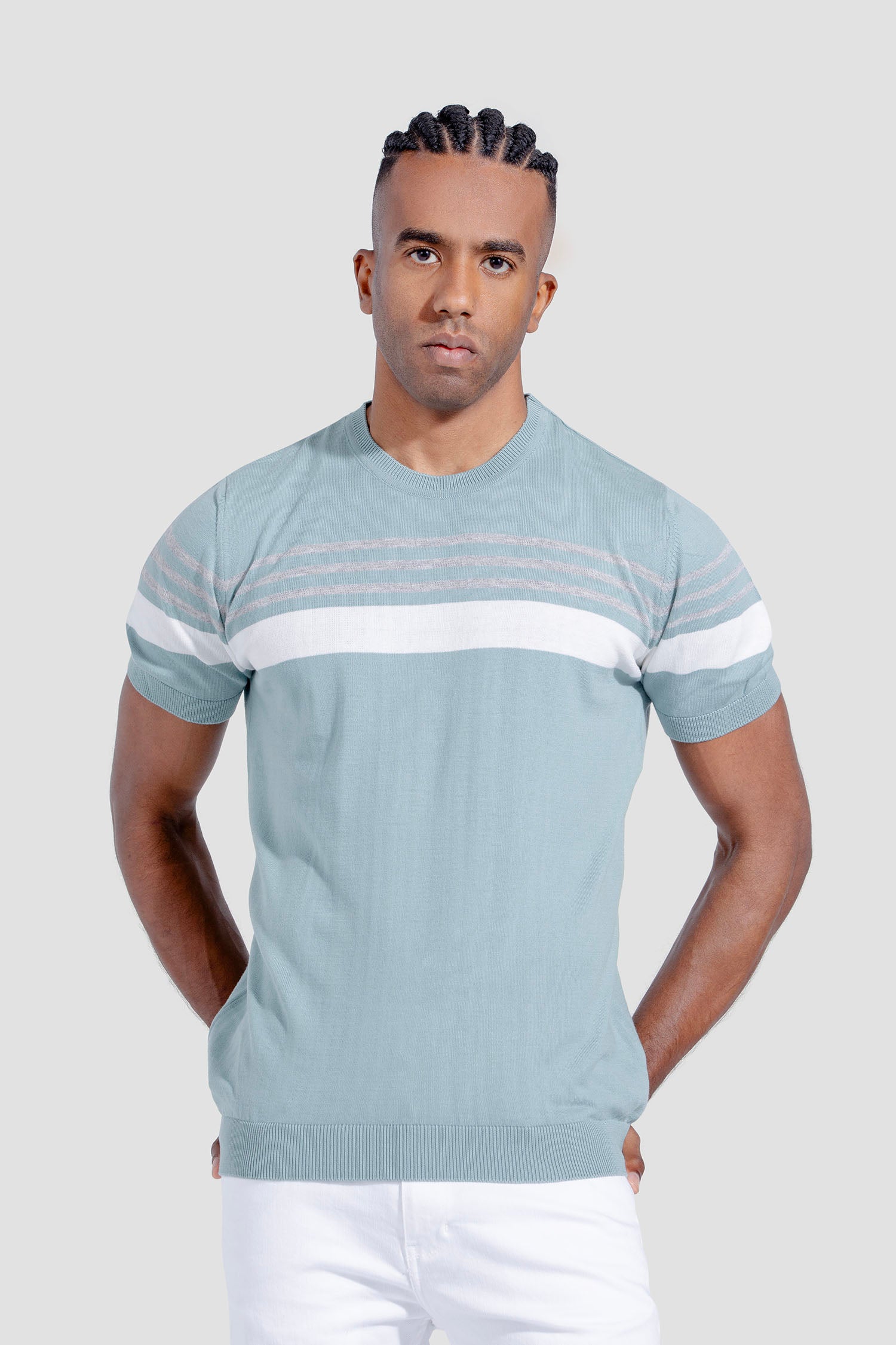 Crew Neck Kintted T-shirt