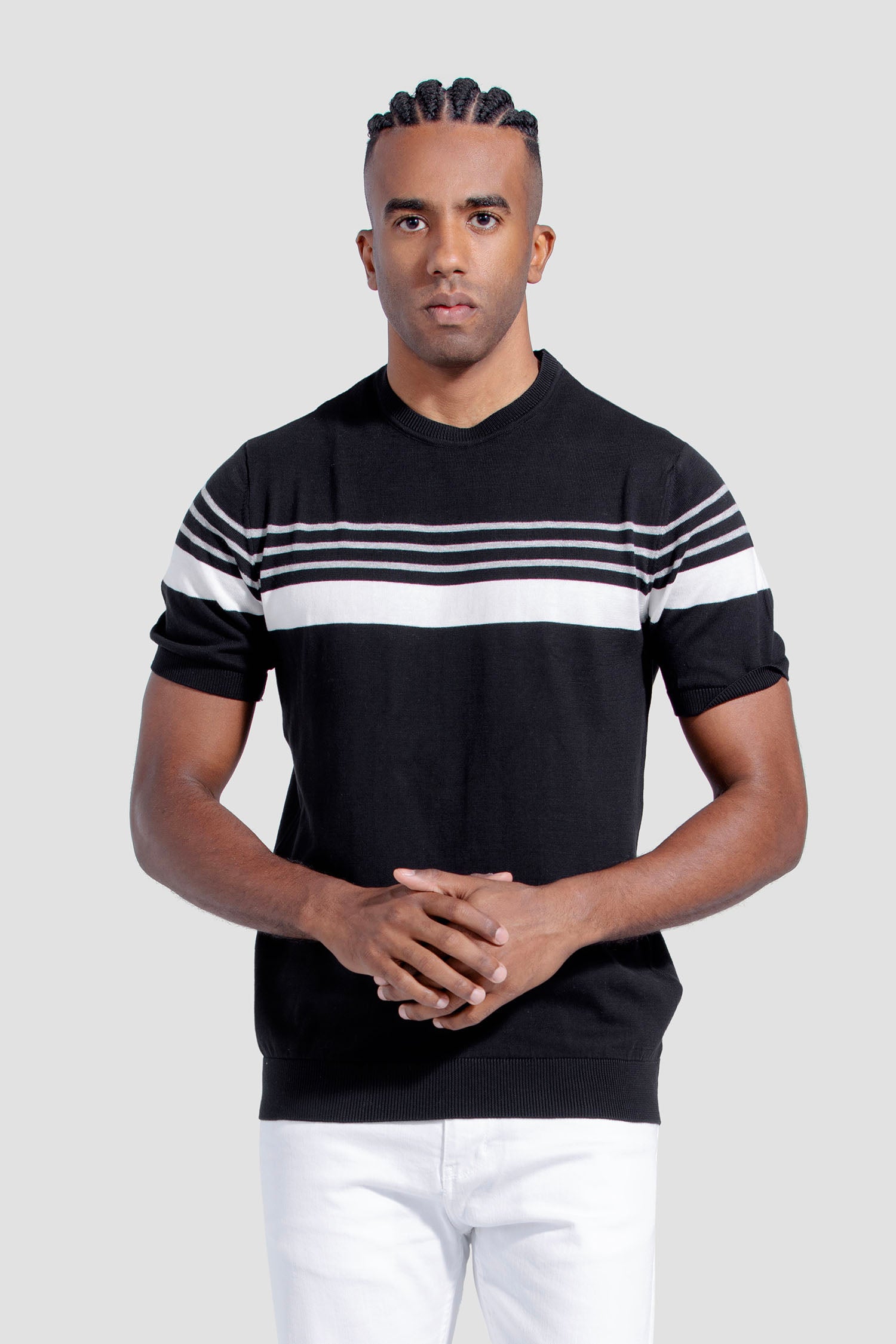 Crew Neck Kintted T-shirt