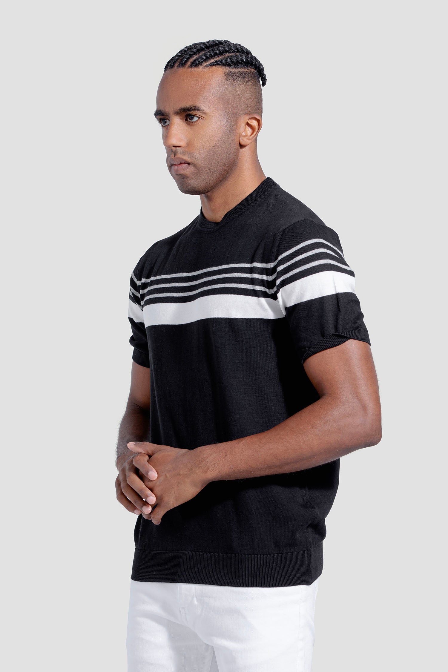Crew Neck Kintted T-shirt