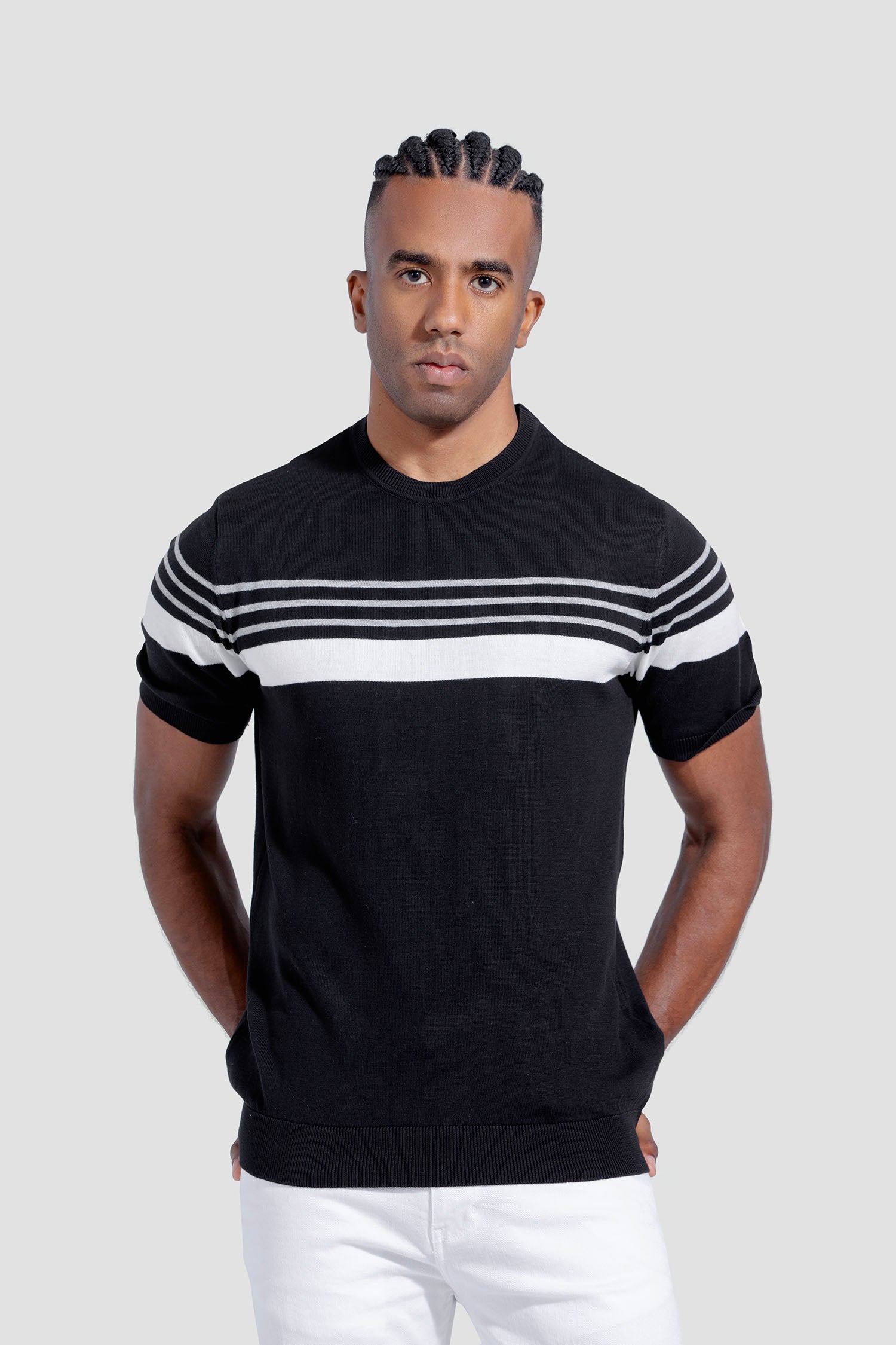 Crew Neck Kintted T-shirt