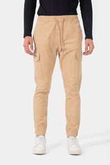 Camel Slim Fit Cargo Pants